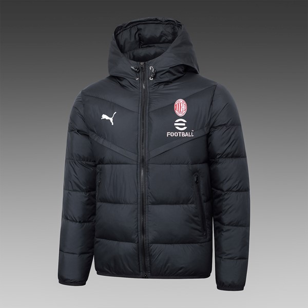 Abrigo Plumón AC Milan 2024-25 Negro
